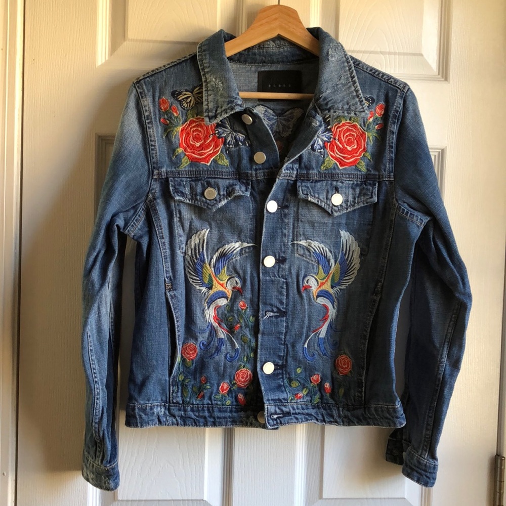 BlankNYC Embroidered Jean Jacket